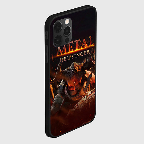 Чехол iPhone 12 Pro Max Полудемон Metal Hellsinger / 3D-Черный – фото 2