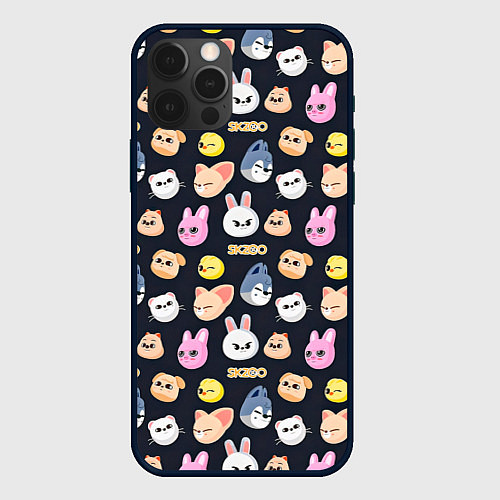 Чехол iPhone 12 Pro Max Skzoo pattern / 3D-Черный – фото 1