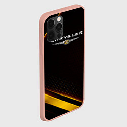 Чехол для iPhone 12 Pro Max Chrysler Абстракция, цвет: 3D-светло-розовый — фото 2
