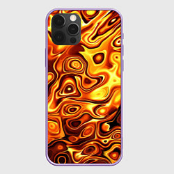 Чехол для iPhone 12 Pro Max Авангардный красочный паттерн, цвет: 3D-сиреневый