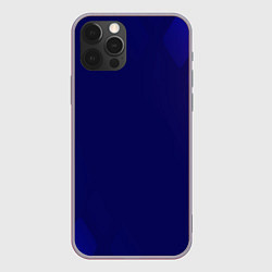Чехол для iPhone 12 Pro Max Темно синий фон, цвет: 3D-серый