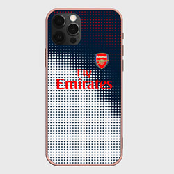 Чехол для iPhone 12 Pro Max Arsenal logo абстракция, цвет: 3D-светло-розовый