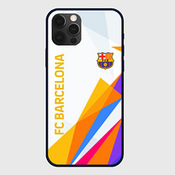 Чехол для iPhone 12 Pro Max Barcelona абстракция цветные геометрии, цвет: 3D-черный