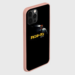 Чехол для iPhone 12 Pro Max Человек-бензопила Дэндзи бензопила, цвет: 3D-светло-розовый — фото 2