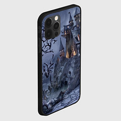 Чехол для iPhone 12 Pro Max Старый заброшенный замок - Halloween, цвет: 3D-черный — фото 2