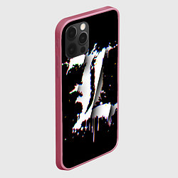 Чехол для iPhone 12 Pro Max Death Note glitch, цвет: 3D-малиновый — фото 2