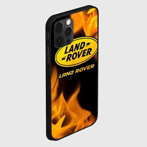 Чехол iPhone 12 Pro Max Land Rover - gold gradient / 3D-Черный – фото 2