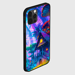 Чехол для iPhone 12 Pro Max Неоновая страна, цвет: 3D-черный — фото 2