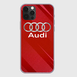 Чехол для iPhone 12 Pro Max Audi abstraction, цвет: 3D-серый