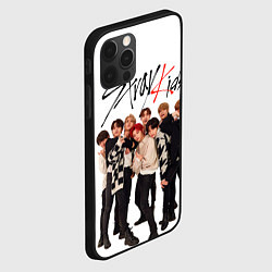 Чехол для iPhone 12 Pro Max Stray Kids white background, цвет: 3D-черный — фото 2