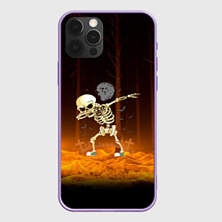 Чехол для iPhone 12 Pro Max Skeletons dab - dark forest, цвет: 3D-сиреневый