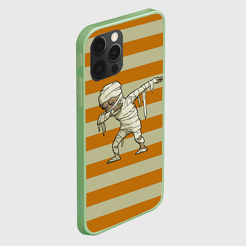 Чехол iPhone 12 Pro Max Mummys dab - Halloween / 3D-Салатовый – фото 2