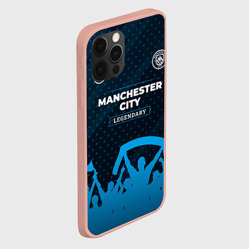 Чехол iPhone 12 Pro Max Manchester City legendary форма фанатов / 3D-Светло-розовый – фото 2