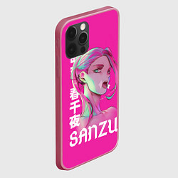 Чехол для iPhone 12 Pro Max Харучиё Санзу, цвет: 3D-малиновый — фото 2