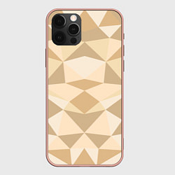 Чехол для iPhone 12 Pro Max Плитка геометрическая мозаика, цвет: 3D-светло-розовый