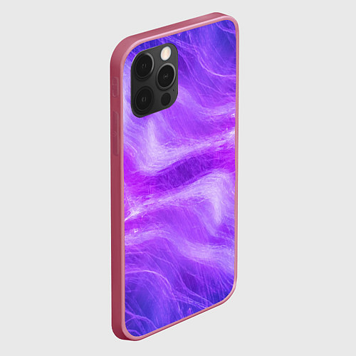 Чехол iPhone 12 Pro Max Розовый неон / 3D-Малиновый – фото 2