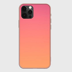 Чехол для iPhone 12 Pro Max Закатное небо, цвет: 3D-светло-розовый