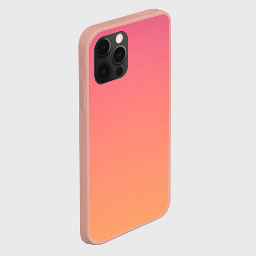 Чехол iPhone 12 Pro Max Закатное небо / 3D-Светло-розовый – фото 2