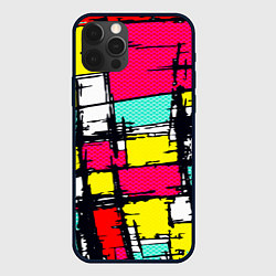 Чехол для iPhone 12 Pro Max Простое граффити, цвет: 3D-черный