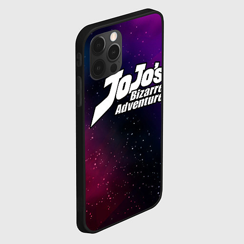 Чехол iPhone 12 Pro Max JoJo Bizarre Adventure gradient space / 3D-Черный – фото 2