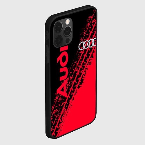 Чехол iPhone 12 Pro Max Audi / 3D-Черный – фото 2