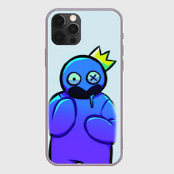 Чехол для iPhone 12 Pro Max Blue Rainbow Friends, цвет: 3D-серый