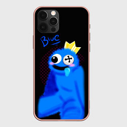 Чехол для iPhone 12 Pro Max Blue - Rainbow Friends, цвет: 3D-светло-розовый