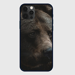 Чехол для iPhone 12 Pro Max Медведь, цвет: 3D-черный
