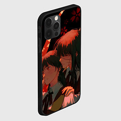 Чехол для iPhone 12 Pro Max Аса Митака и Демон войны - Человек бензопила, цвет: 3D-черный — фото 2