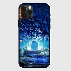 Чехол для iPhone 12 Pro Max Ночь Halloween, цвет: 3D-черный