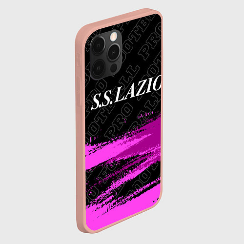Чехол iPhone 12 Pro Max Lazio pro football: символ сверху / 3D-Светло-розовый – фото 2