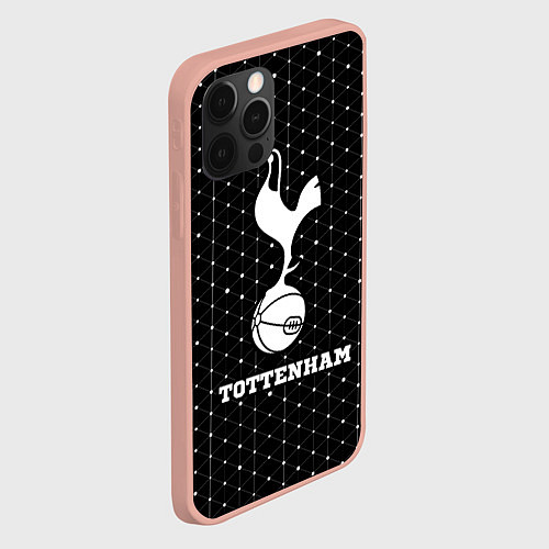 Чехол iPhone 12 Pro Max Tottenham sport на темном фоне / 3D-Светло-розовый – фото 2