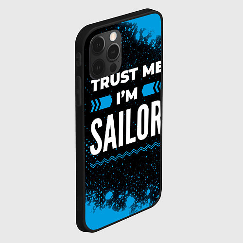 Чехол iPhone 12 Pro Max Trust me Im sailor dark / 3D-Черный – фото 2