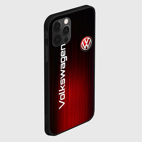 Чехол iPhone 12 Pro Max Volkswagen art / 3D-Черный – фото 2