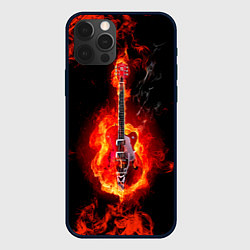 Чехол iPhone 12 Pro Max Огненная гитара