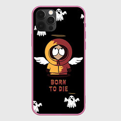 Чехол для iPhone 12 Pro Max Born to die, цвет: 3D-малиновый