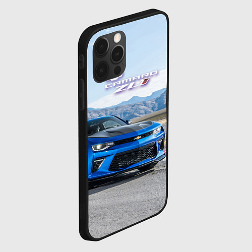 Чехол iPhone 12 Pro Max Chevrolet Camaro ZL 1 - Motorsport / 3D-Черный – фото 2