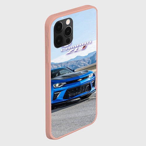 Чехол iPhone 12 Pro Max Chevrolet Camaro ZL 1 - Motorsport / 3D-Светло-розовый – фото 2