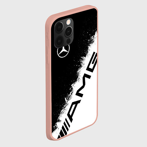 Чехол iPhone 12 Pro Max Мерседес - АМГ - Краски / 3D-Светло-розовый – фото 2