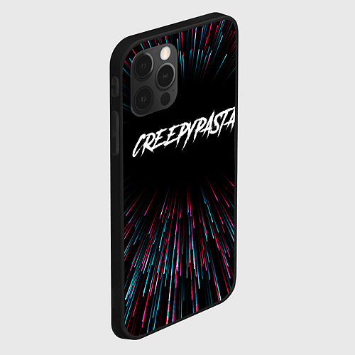 Чехол iPhone 12 Pro Max CreepyPasta infinity / 3D-Черный – фото 2