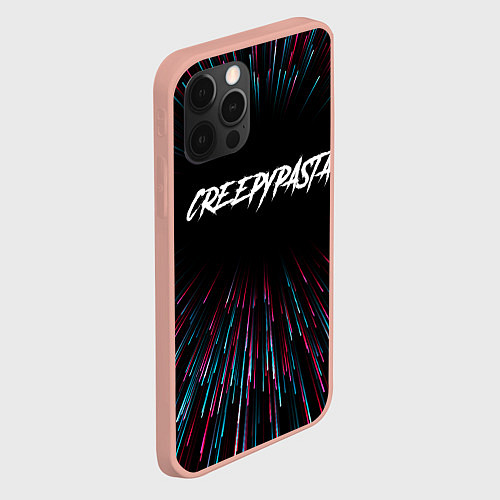 Чехол iPhone 12 Pro Max CreepyPasta infinity / 3D-Светло-розовый – фото 2