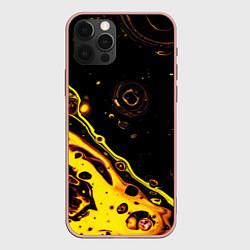 Чехол для iPhone 12 Pro Max Золотая вода, цвет: 3D-светло-розовый