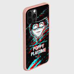 Чехол для iPhone 12 Pro Max Poppy Playtime в стиле glitch и баги графики на те, цвет: 3D-светло-розовый — фото 2