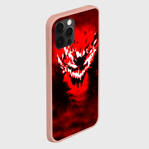Чехол iPhone 12 Pro Max SHADOW FIEND PHONK ZXC / 3D-Светло-розовый – фото 2
