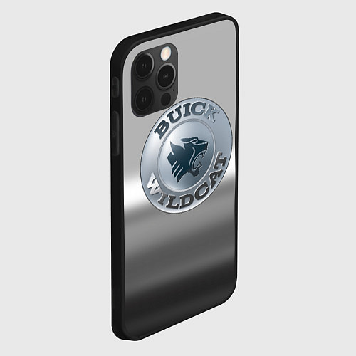 Чехол iPhone 12 Pro Max Buick Wildcat - emblem / 3D-Черный – фото 2