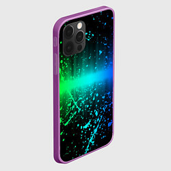 Чехол для iPhone 12 Pro Max Неоновая абстракция, цвет: 3D-сиреневый — фото 2