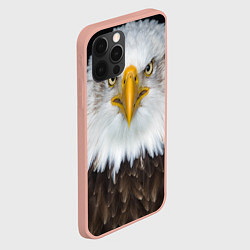 Чехол для iPhone 12 Pro Max Орёл в отражении, цвет: 3D-светло-розовый — фото 2