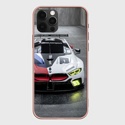 Чехол для iPhone 12 Pro Max BMW M8 - M Power - Motorsport, цвет: 3D-светло-розовый
