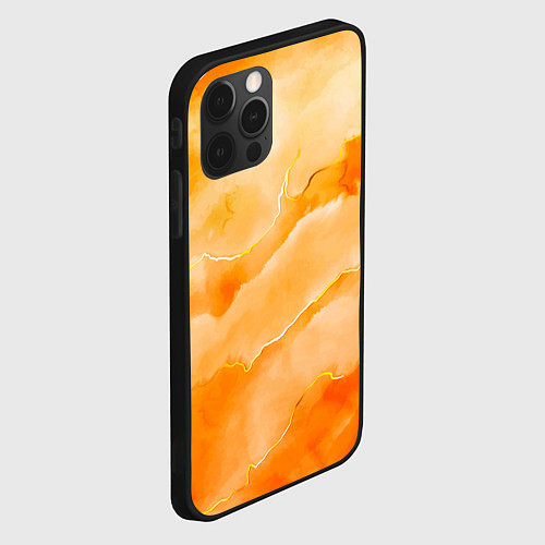 Чехол iPhone 12 Pro Max Оранжевое настроение / 3D-Черный – фото 2