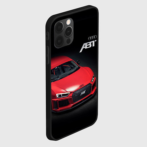 Чехол iPhone 12 Pro Max Audi quattro ABT autotuning / 3D-Черный – фото 2